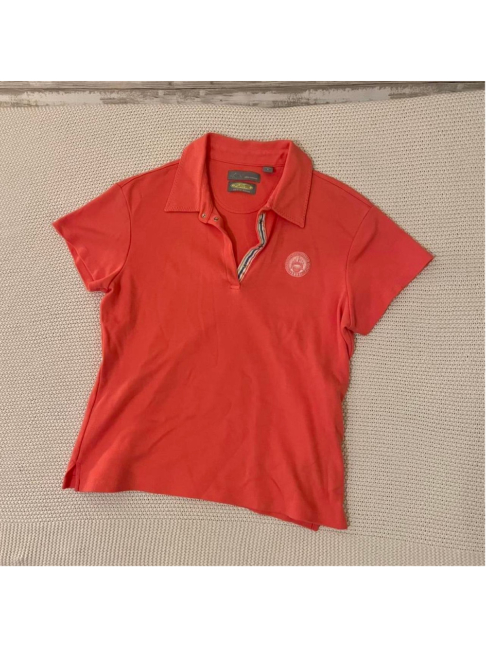 Greg Norman Disney Collection Vibrant Coral Polo